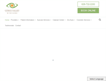 Tablet Screenshot of citrusvalleyeyecare.com